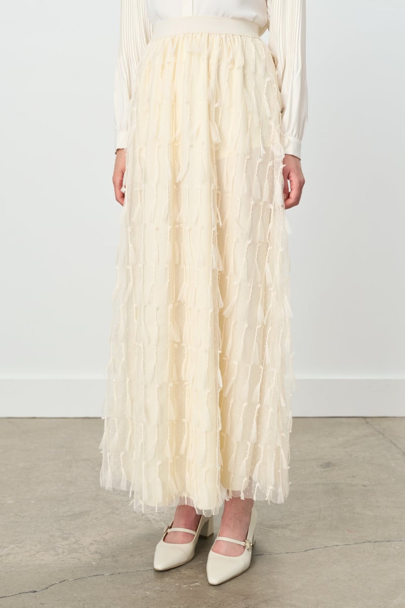 Jupe en tulle à taille élastique