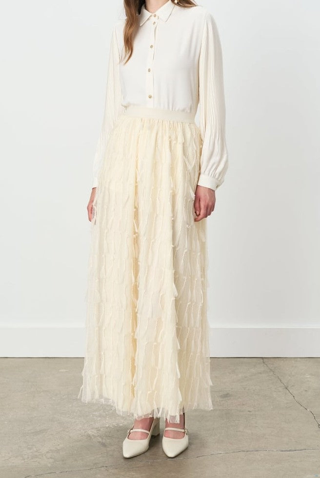Jupe en tulle à taille élastique