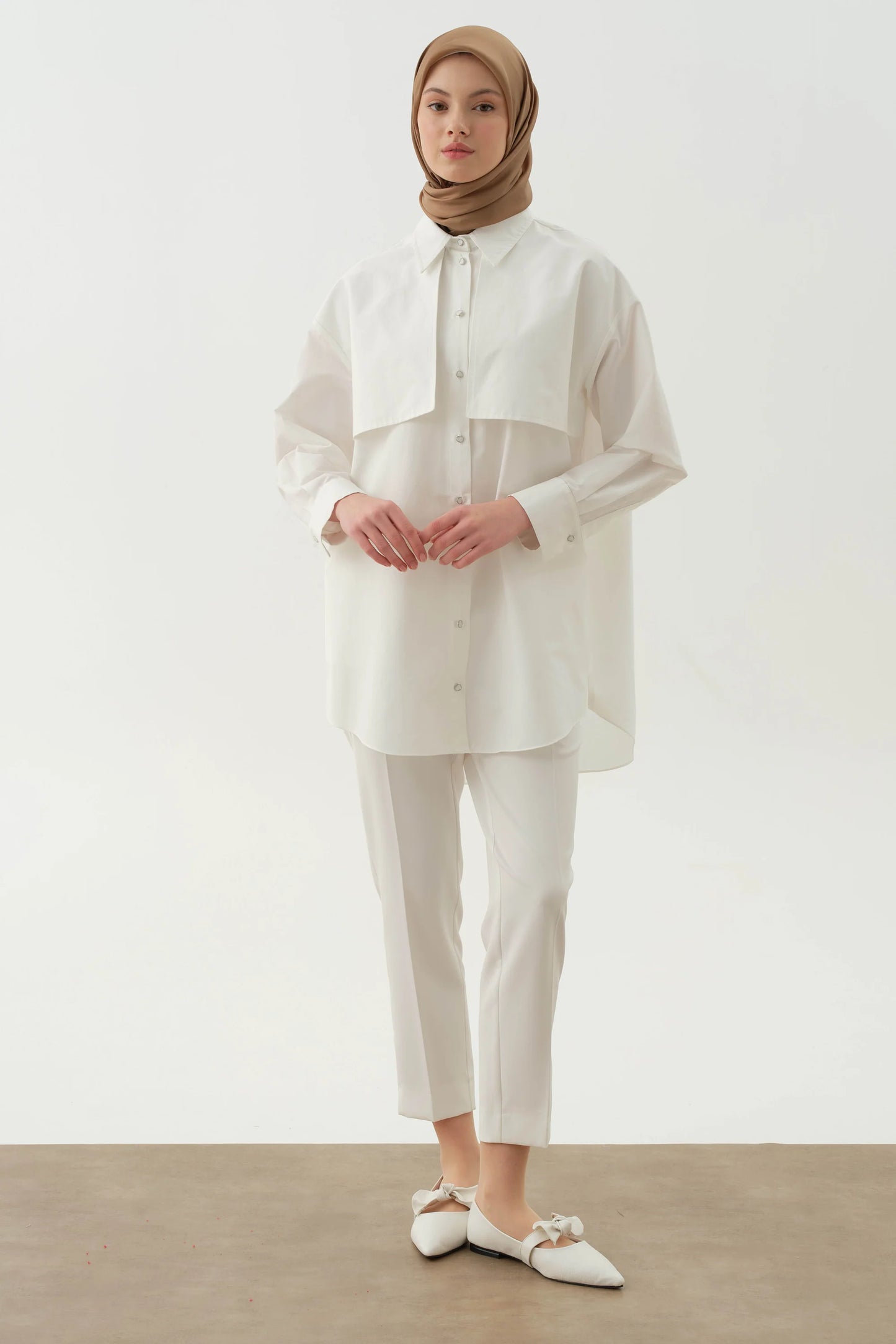 Pantalon basique taille haute