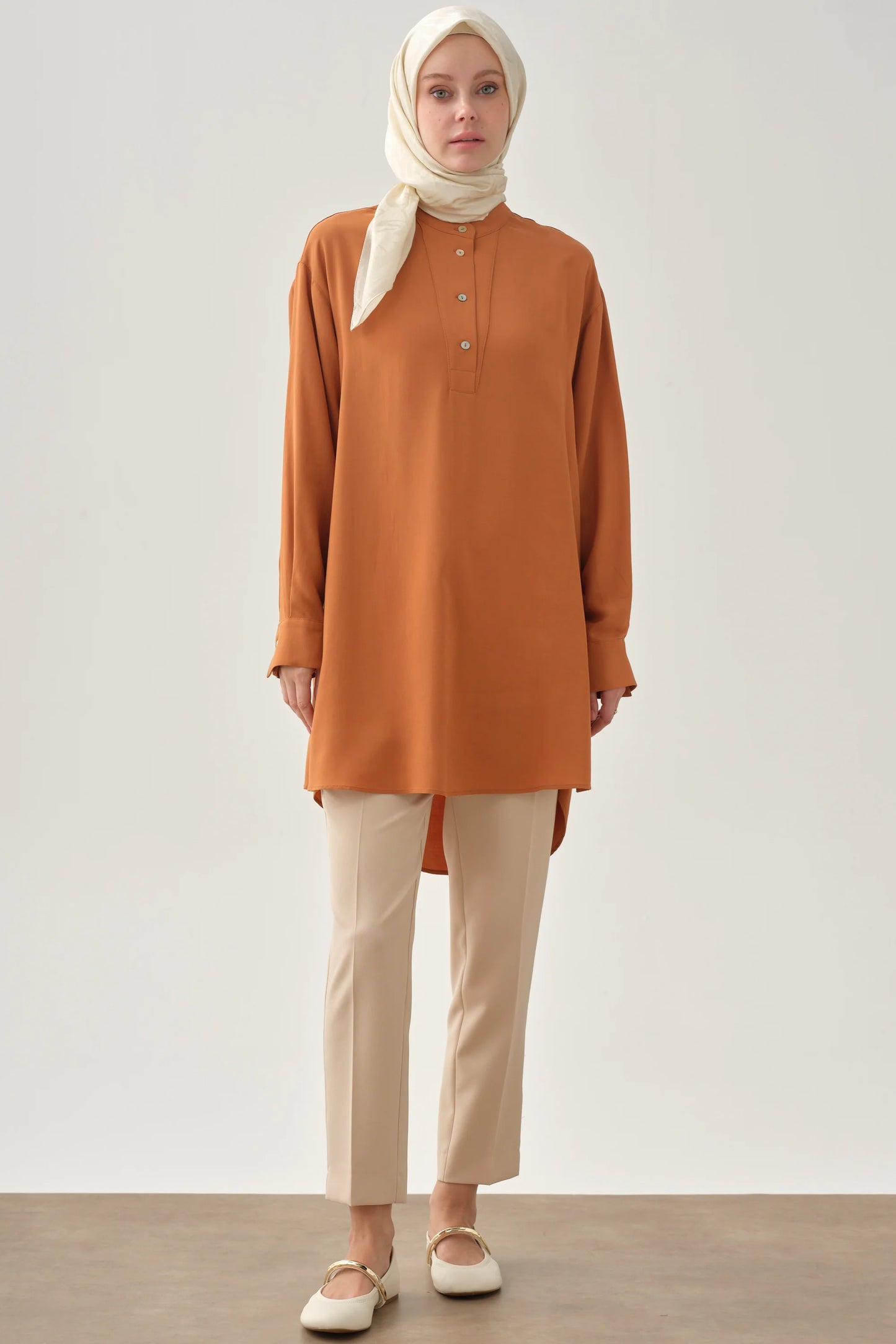 Pantalon basique taille haute