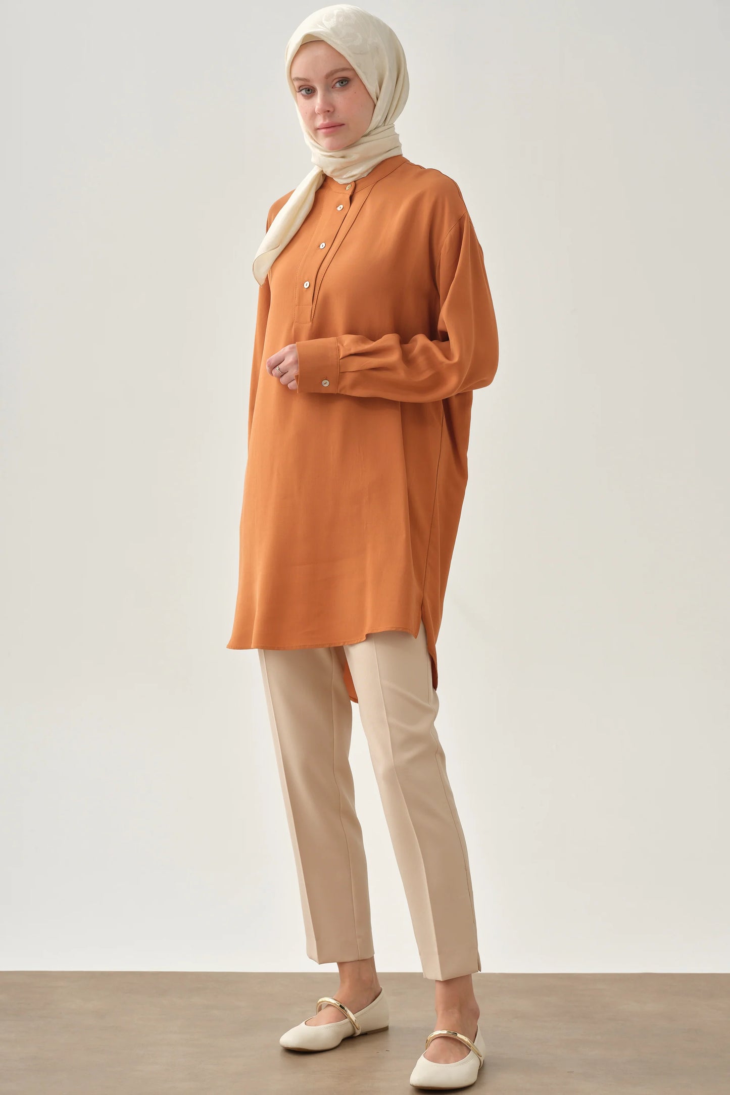 Pantalon basique taille haute