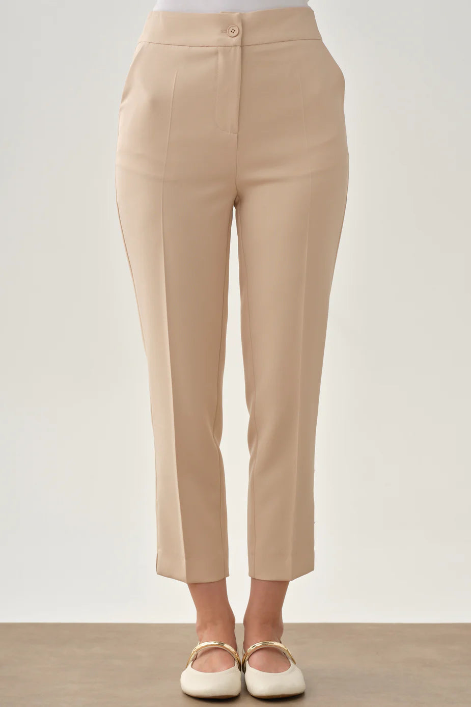 Pantalon basique taille haute