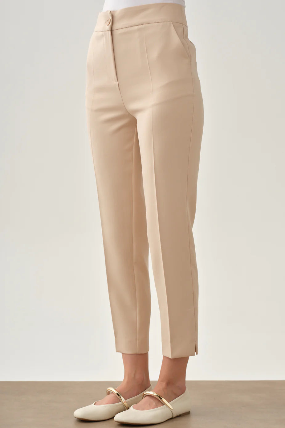 Pantalon basique taille haute