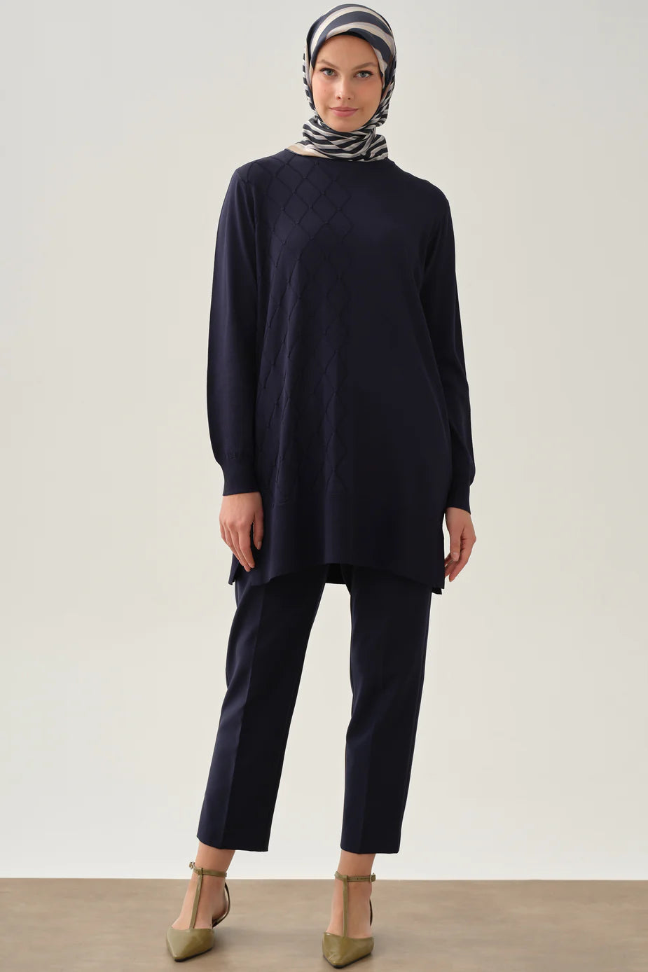 Pantalon basique à pli simple
