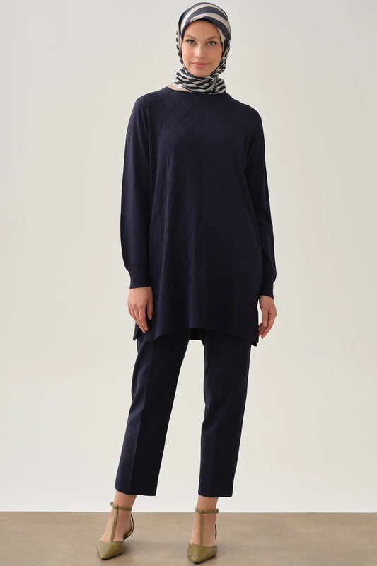Pantalon basique à pli simple