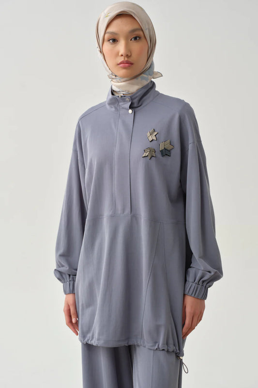Sweat avec ourlet élastique