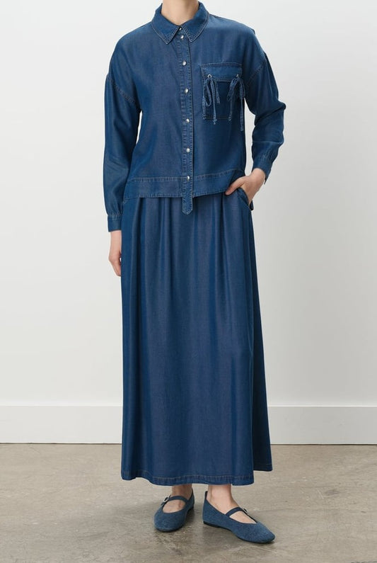 Ensemble chemise et jupe djeans