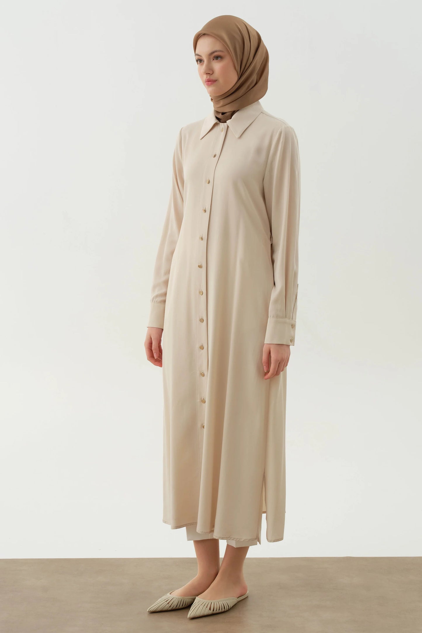 Tunique longue avec ceinture