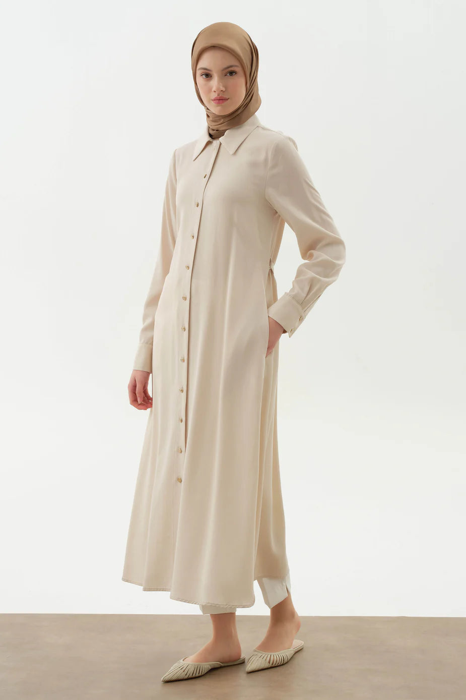 Tunique longue avec ceinture