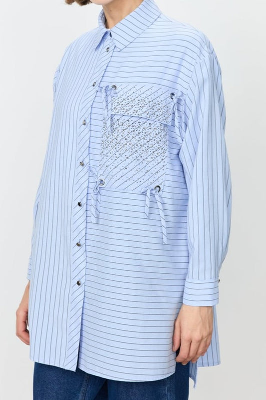 chemise rayée à poches