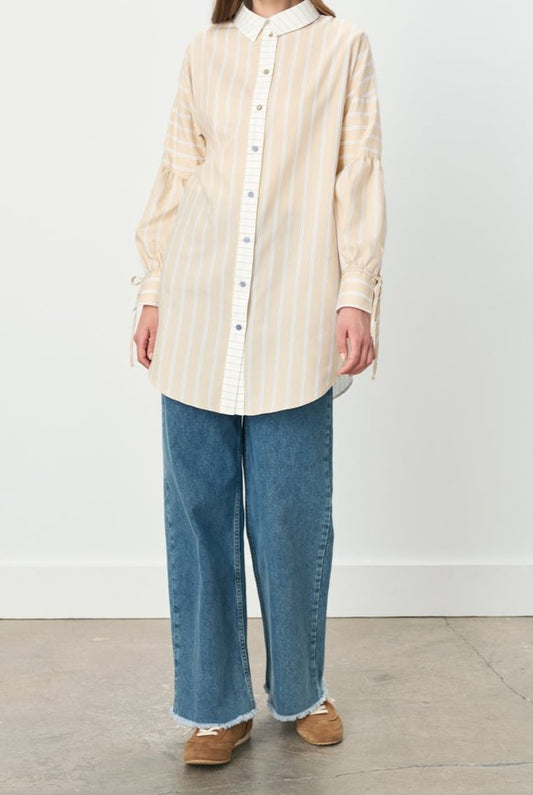 Tunique avec col chemise