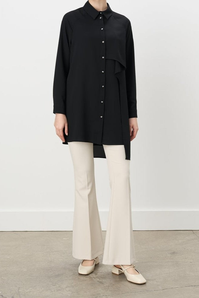 Chemise avec volants