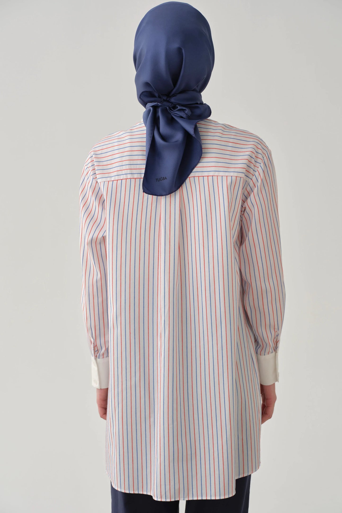 Tunique rayée avec colle chemise