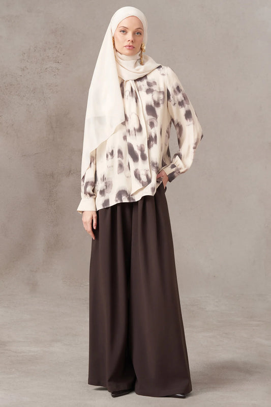 Chemise à motifs brossés