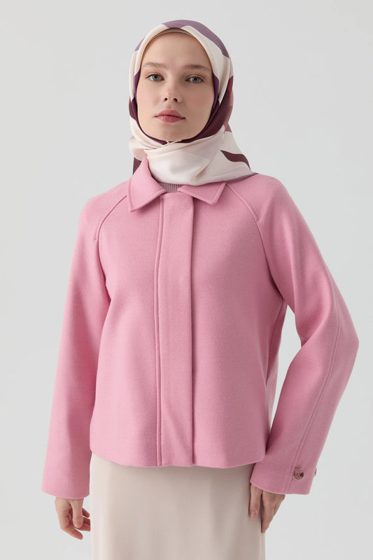 veste en feutre avec boutons de manchette