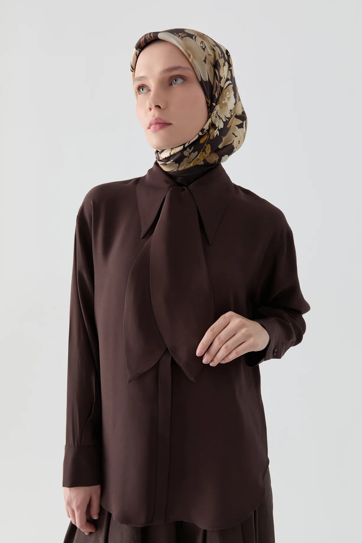 Chemise basique avec papillon