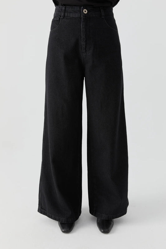 Pantalon à jambes larges