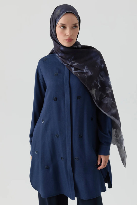 Tunique avec brodée détaillée