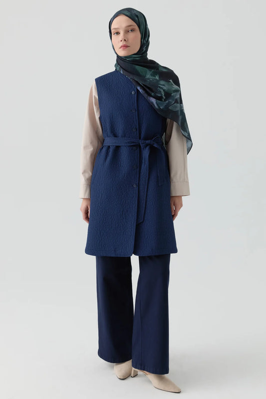 Gilet matelassé à col rond