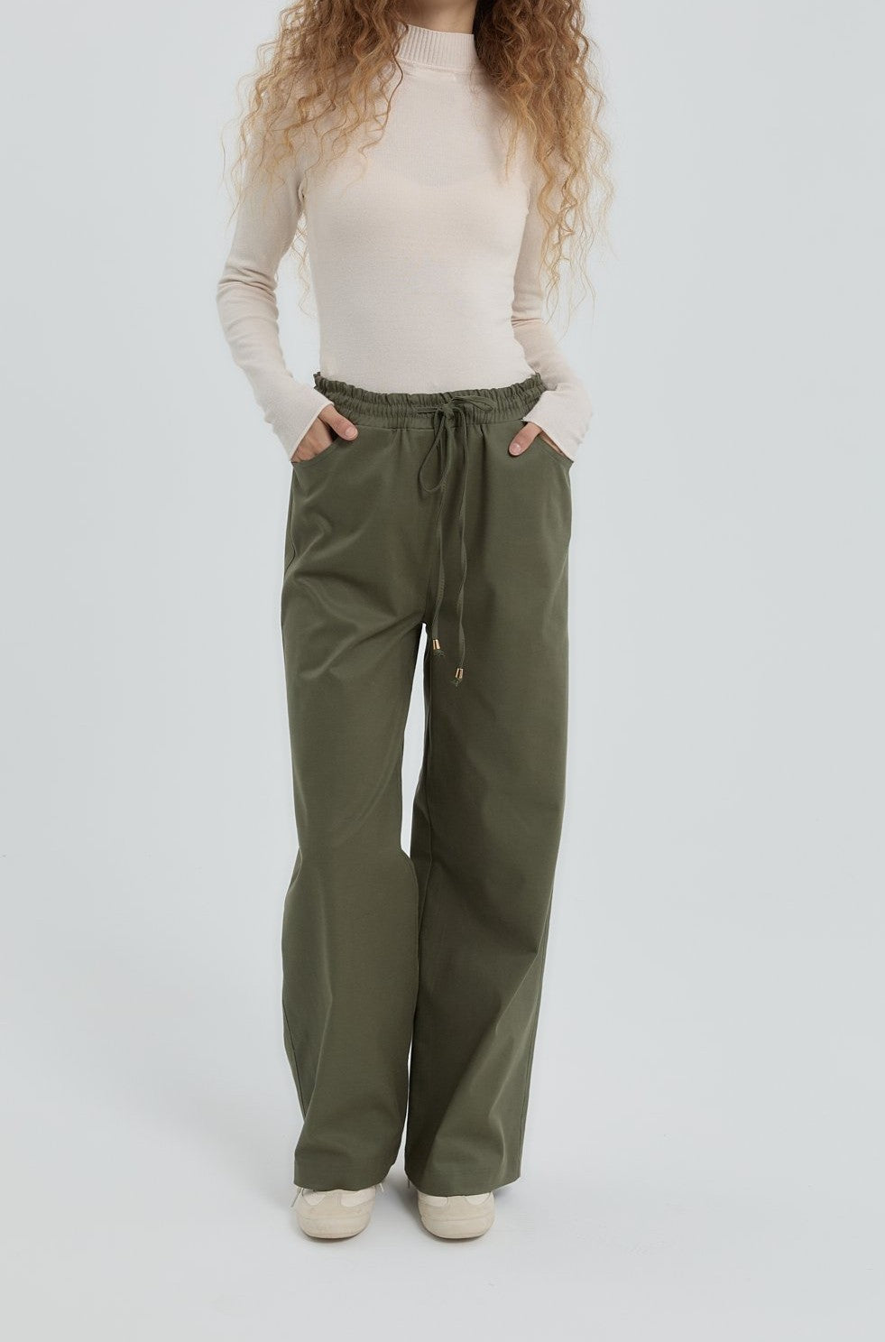 Pantalon élastique à la taille