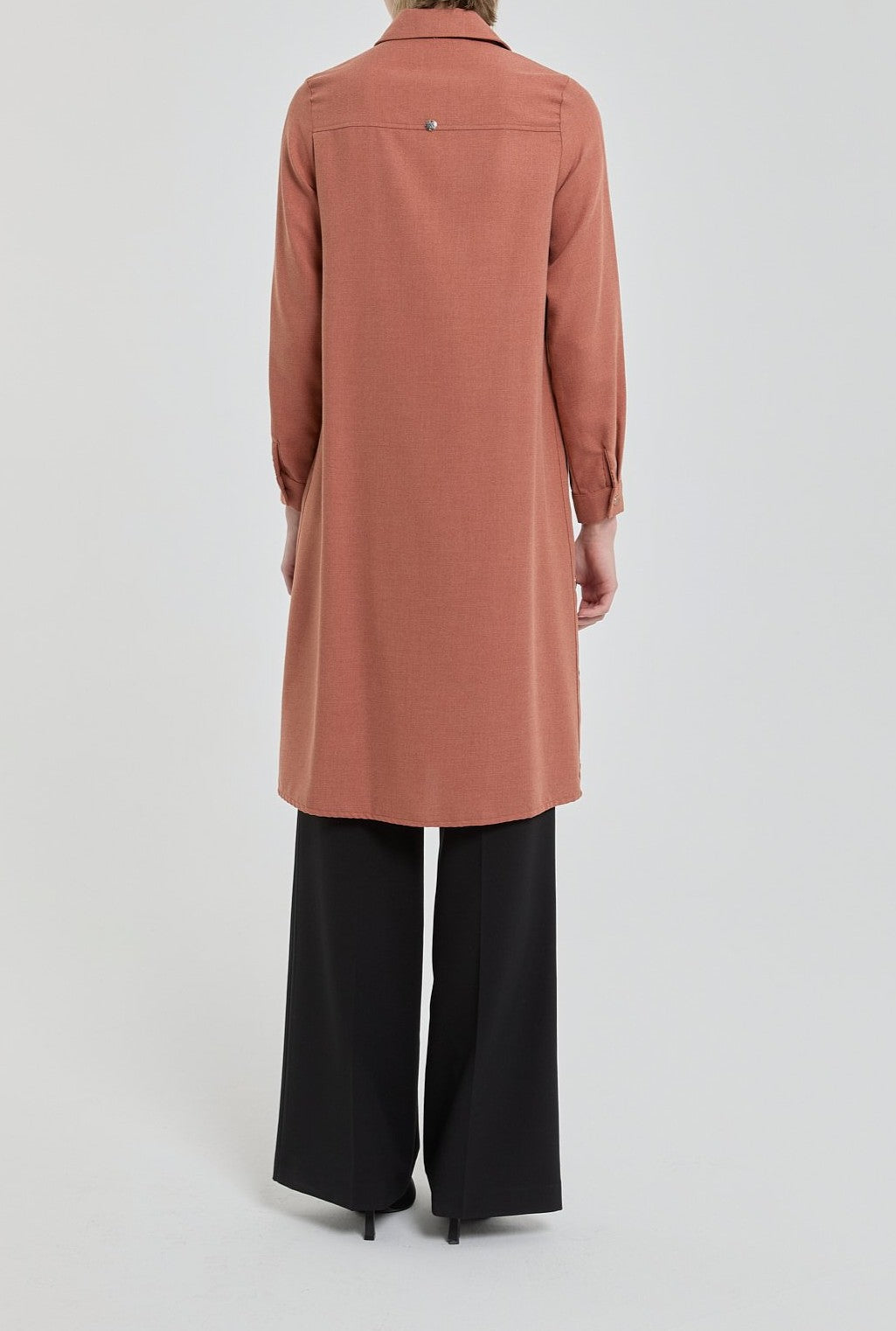 Tunique à col chemise avec détaillé