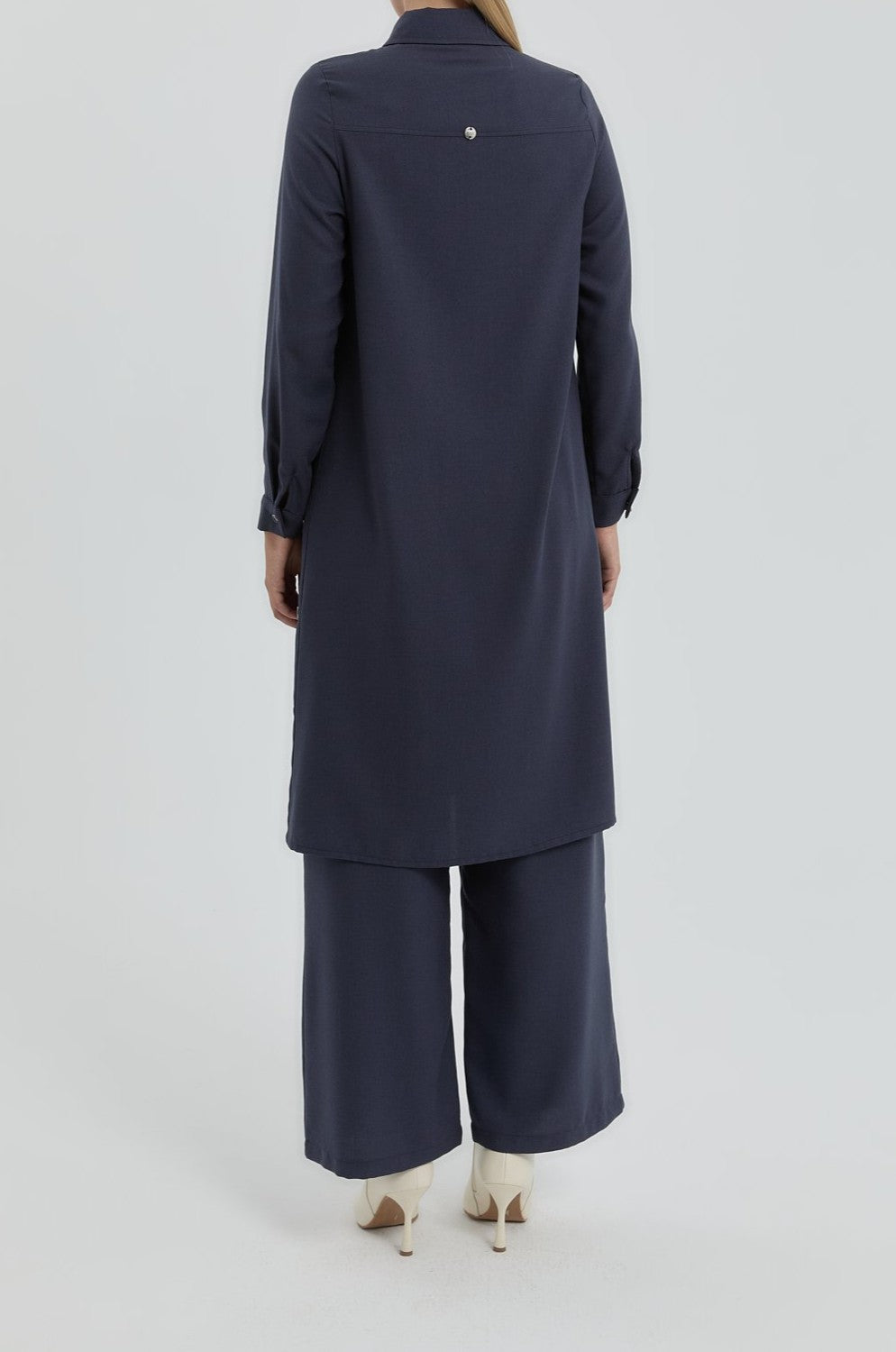 Tunique à col chemise avec détaillé